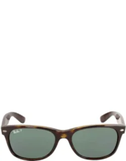 New Wayfarer Classic Polarized Green Sunglasses Rb2132 902/58 55 Mm Lens Width, 100% Uv Protection