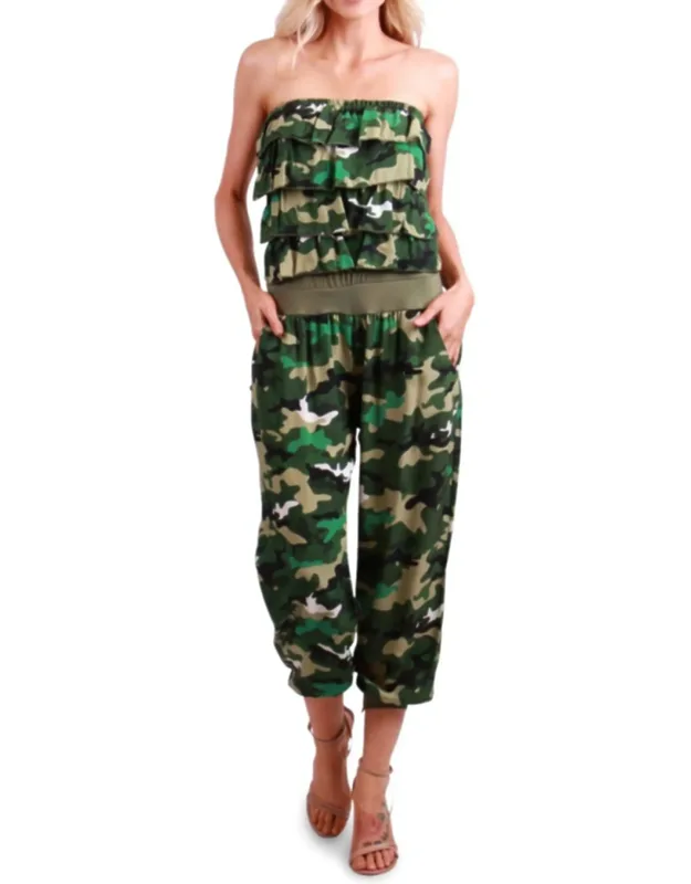 Elba Camo Jumpsuit