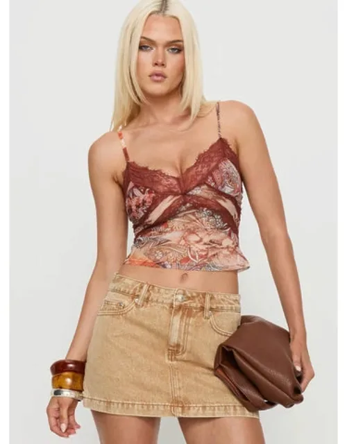 Lace Trim Cami Top