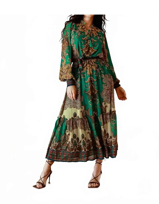Pleated Midi Dress