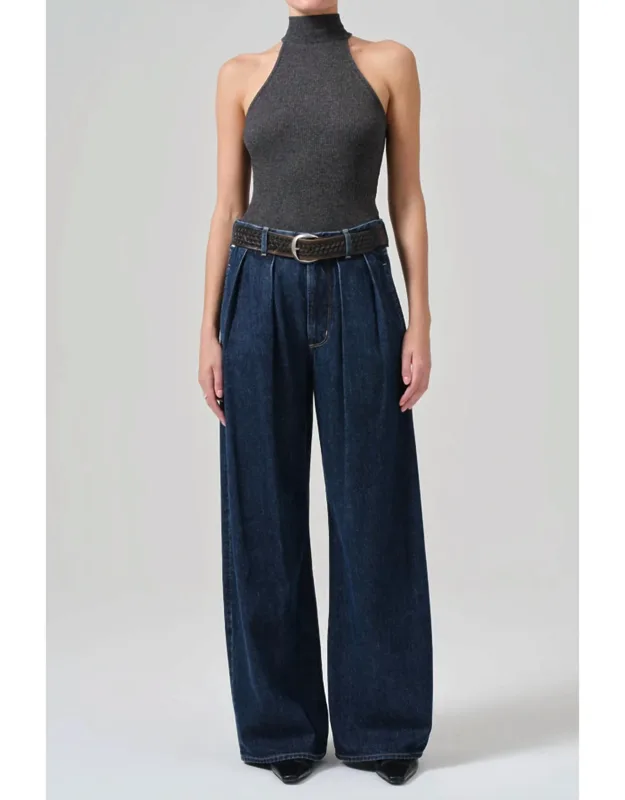 Pleated Trouser Jeans