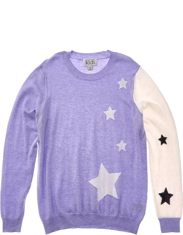 Colorblocked Star Jacquard Cashmere-blend Sweater