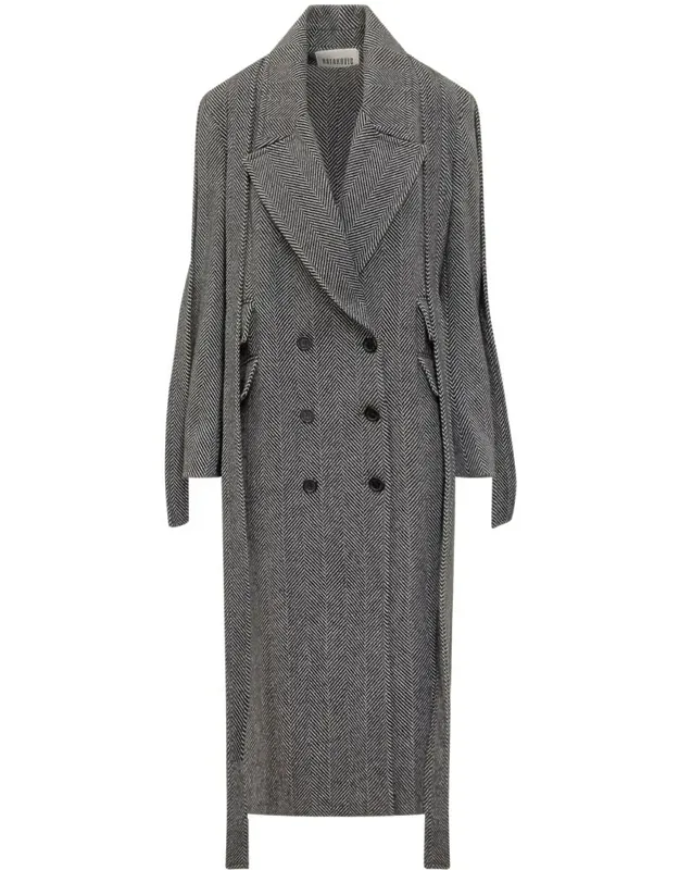 Jade Long Double-breasted Coat