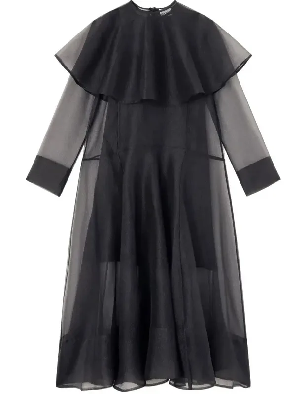 Long Dress With Hoop Collar