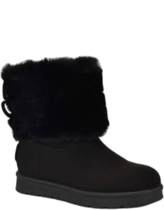 Shearling Bowtie Boots