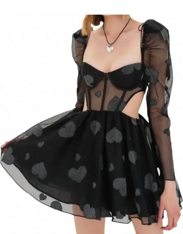 Alexandrea Heart Mini Dress
