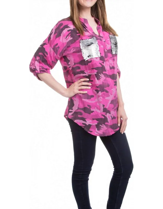 Leona Button Top
