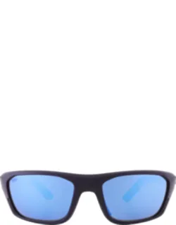 Whitetip Pro Blue Mirror Polarized Rectangular Sunglasses