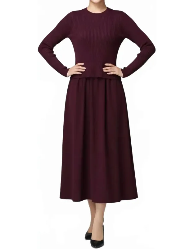 Crew Neck Knit Dress