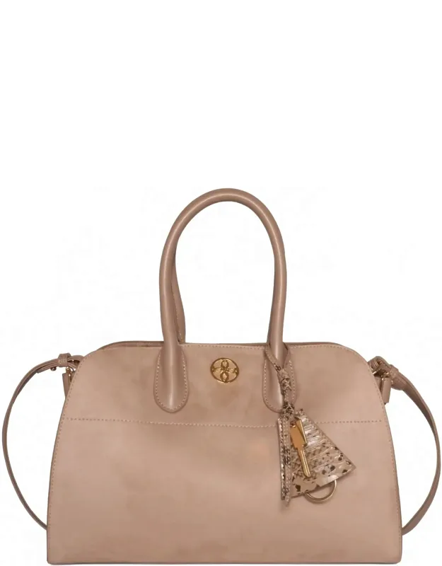 Aurora Suede Tassel Top Handle Bag
