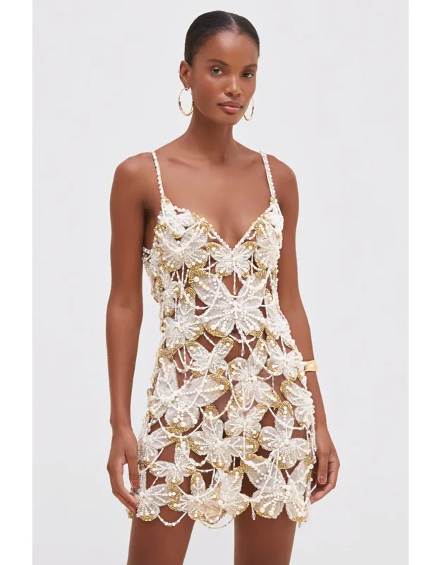 Butterfly Tulle Mini Dress