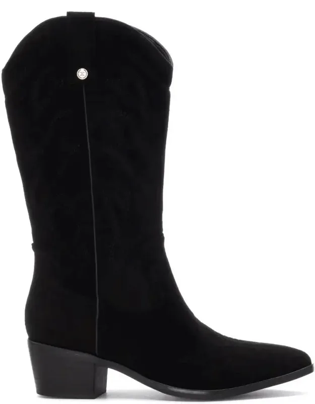 Suede Italian Western Boots