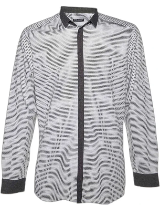 Floral Pattern Cotton Button Front Shirt