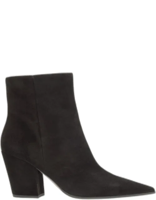 Keinna Ankle Boots With Covered Block Heel And Side Zip Closure