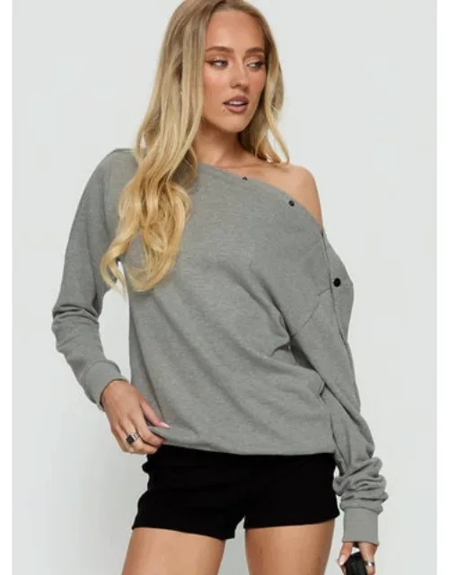 Hazle Stud Detail Off Shoulder Jumper