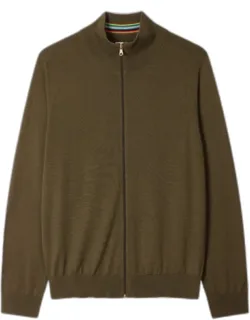 Merino Wool Full-zip Cardigan