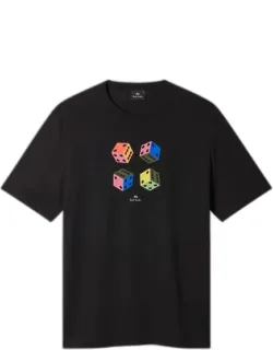 Casual-fit 'dice' T-shirt