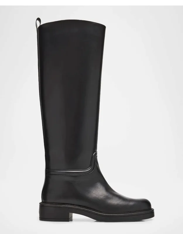 Celia Leather Knee-high Riding Boots
