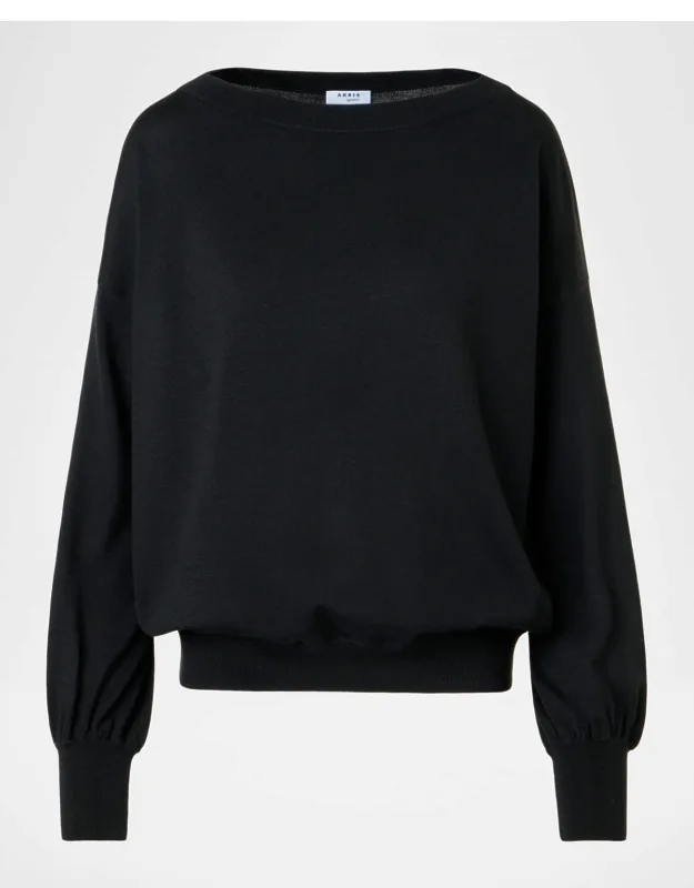 Bateau-neck Knit Sweater