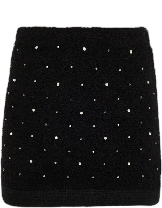 Embellished Mini Skirt