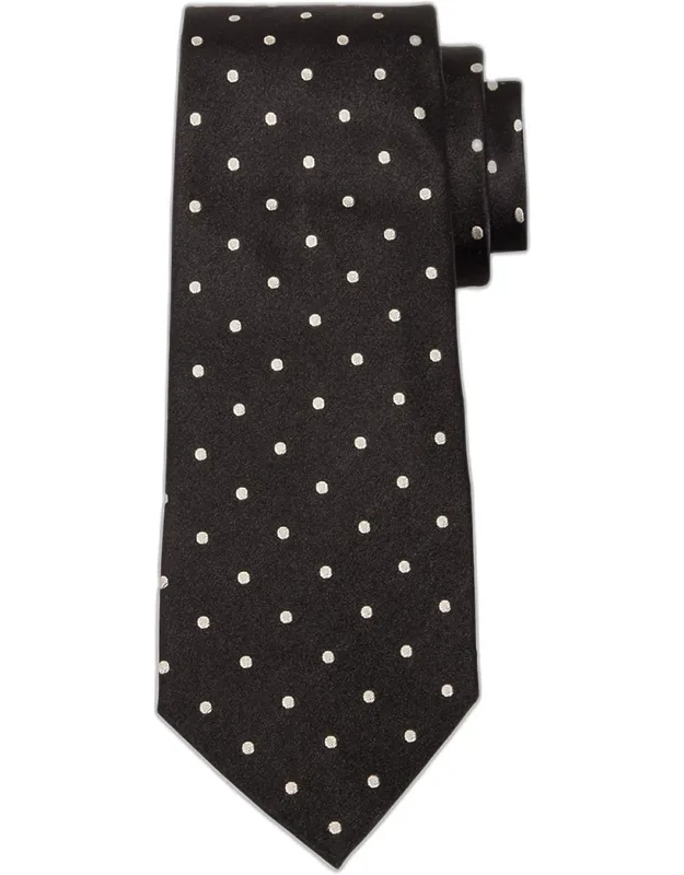 Dotted Satin Tie