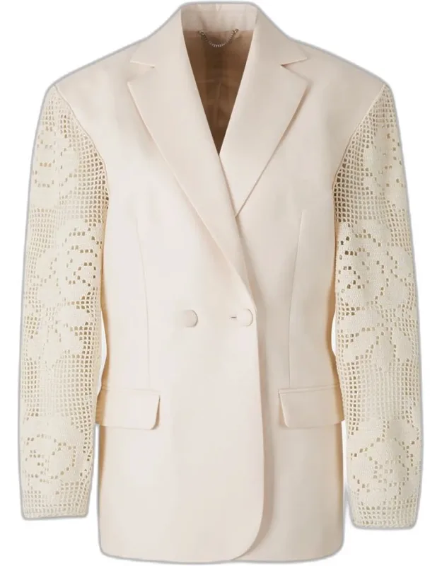 Crochet Lace Blazer