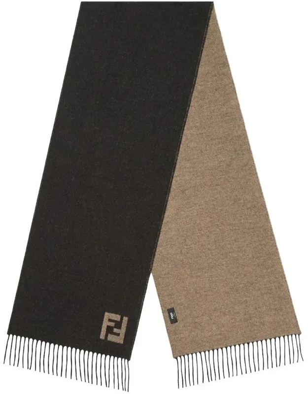 Wool And Cashmere Fringed Scarf