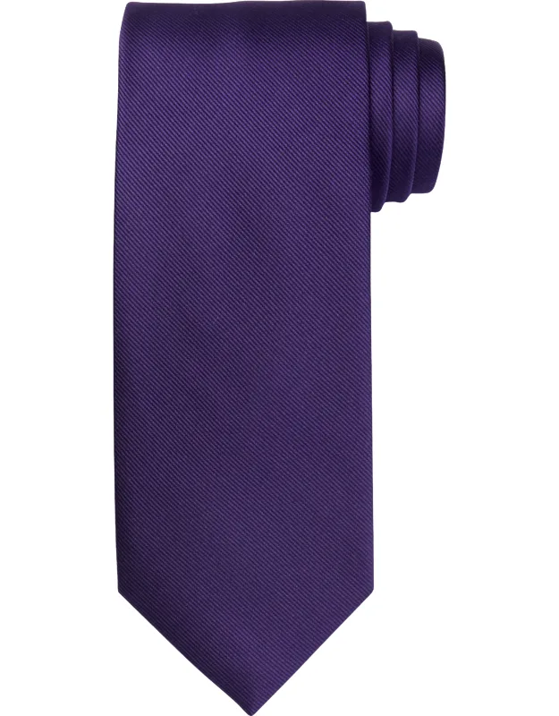 Solid Tie, Stain-resistant Finish, Pure Silk Fabric