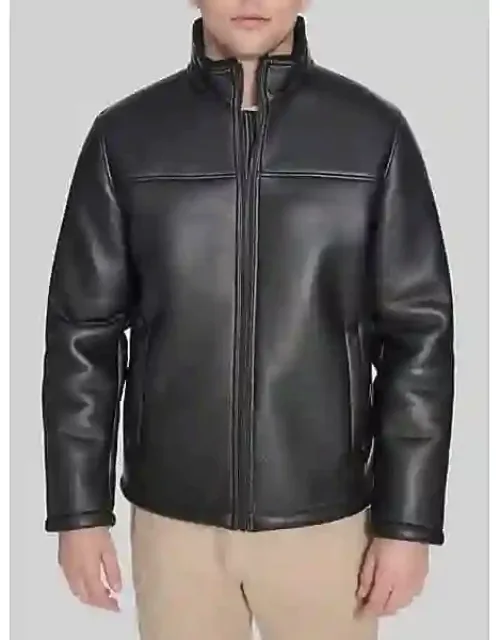 Faux Leather & Shearling Jacket