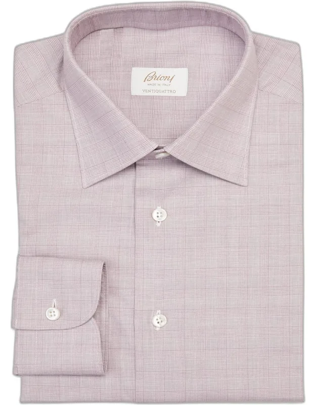 Plaid-print Dress Shirt