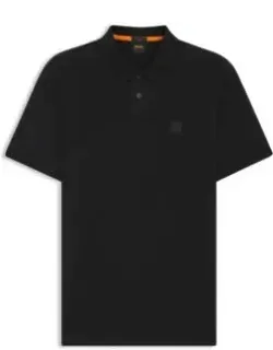 Stretch-cotton Slim-fit Polo Shirt With Logo Patch