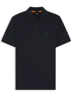 Stretch-cotton Slim-fit Polo Shirt With Logo Patch