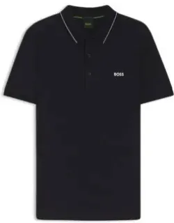 Cotton-piqu Slim-fit Polo Shirt With Tonal Logo