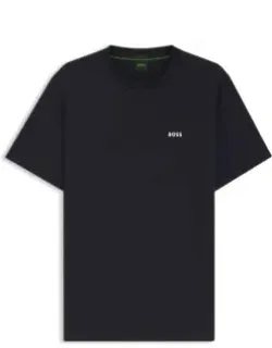 Stretch-cotton Regular-fit T-shirt With Contrast Logo
