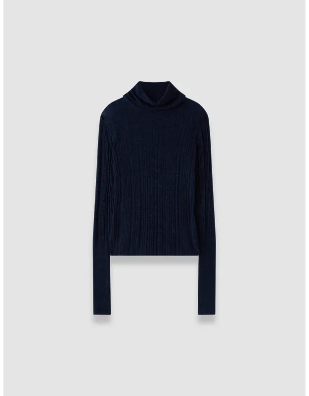 Sheer Wool Rib Jumper