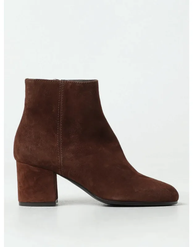 Suede Ankle Boots With Zip