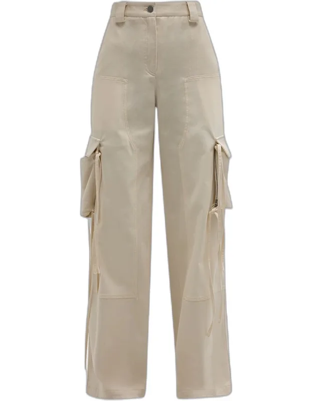 Wide-leg Cargo Pants