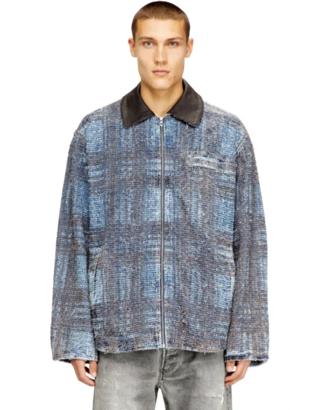 Jacket In Graphic Bouclé Denim