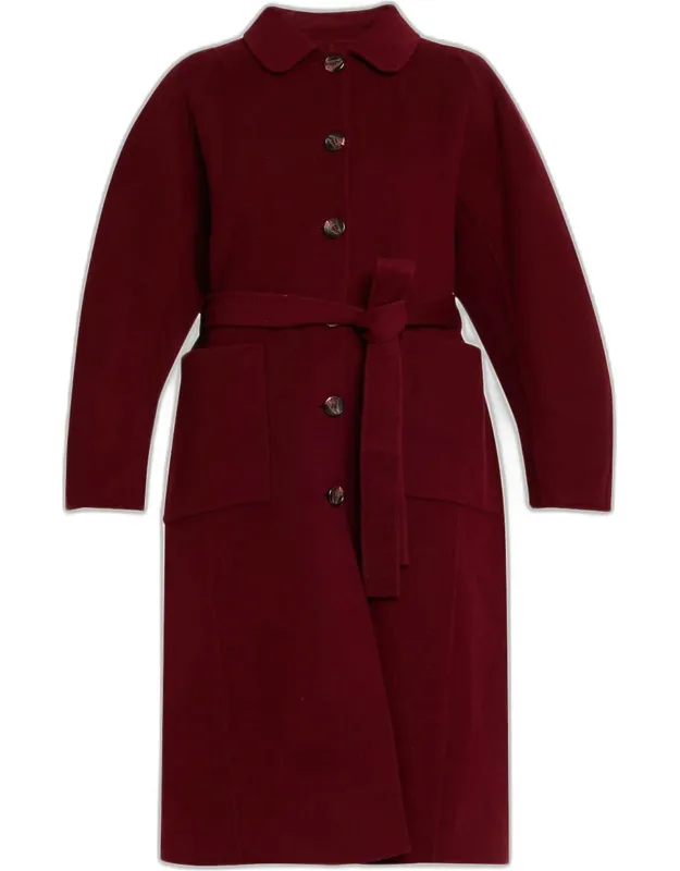 Sylvaine Midi Dress With Flutter Sleeves And Tiewaist