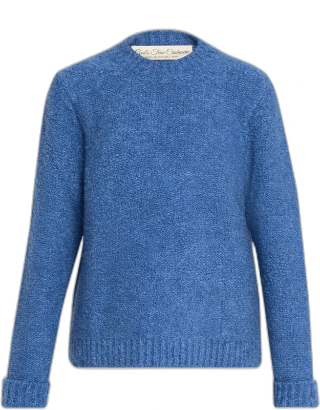 Boucle Knit Crewneck Sweater