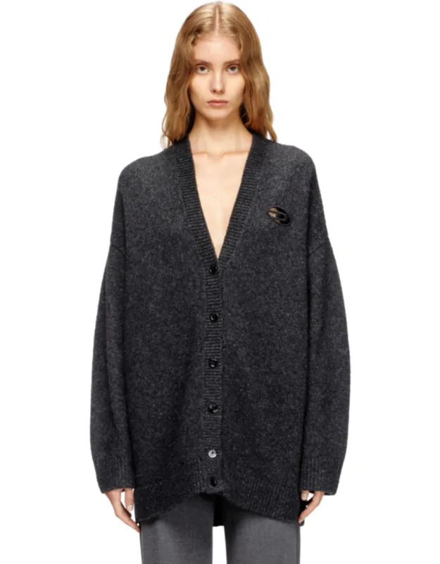 Cardigan In Wool And Alpaca Blend