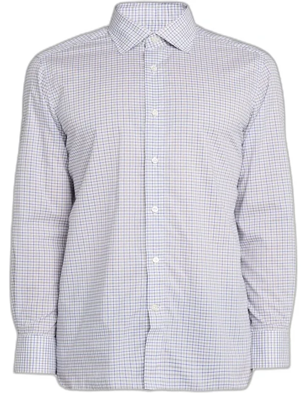 Cotton Tattersall Check Classic-fit Sport Shirt