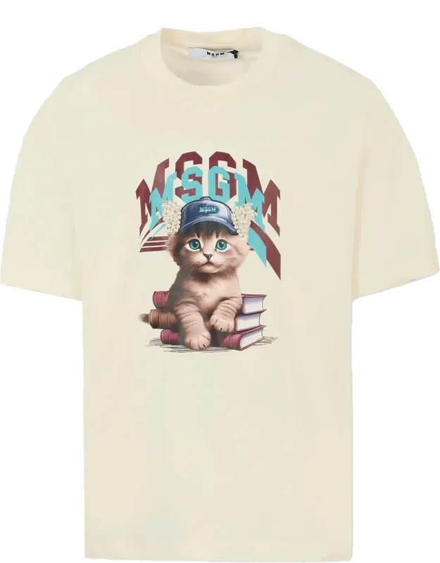 "kitty" Logo T-shirt
