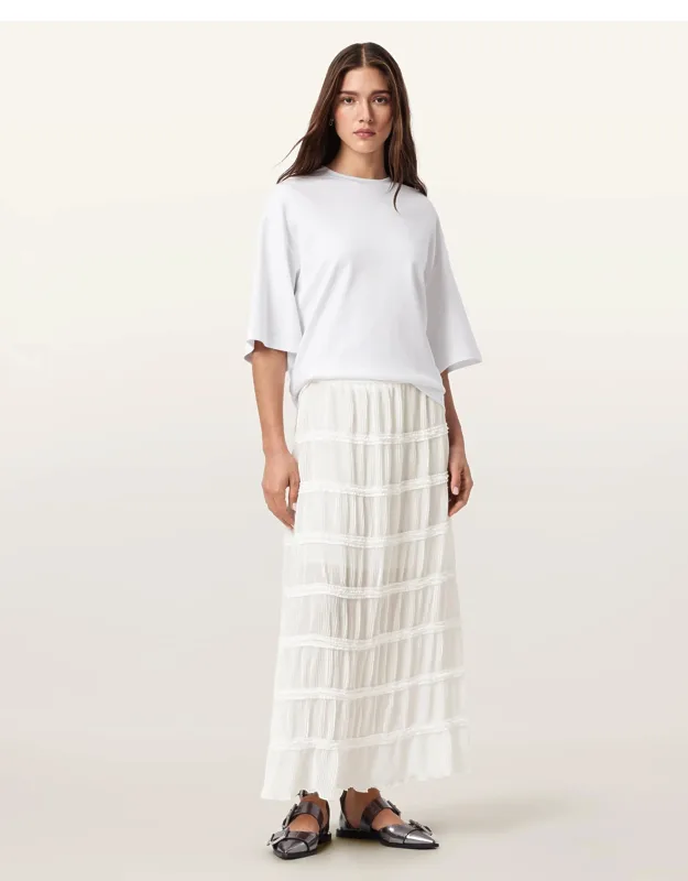 Tiered Midi Skirt