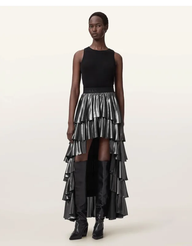 Cavalry Metallic Maxi Skirt