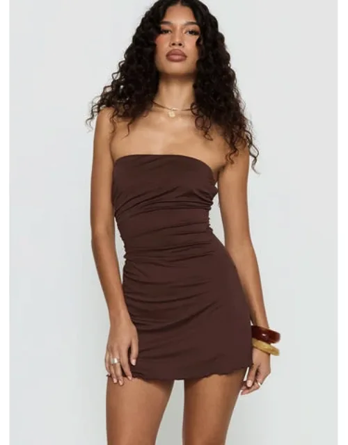 Mykah Strapless Ruched Mini Dress