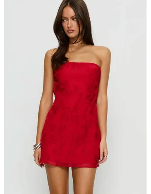 Edge Of Love Strapless Mini Dress