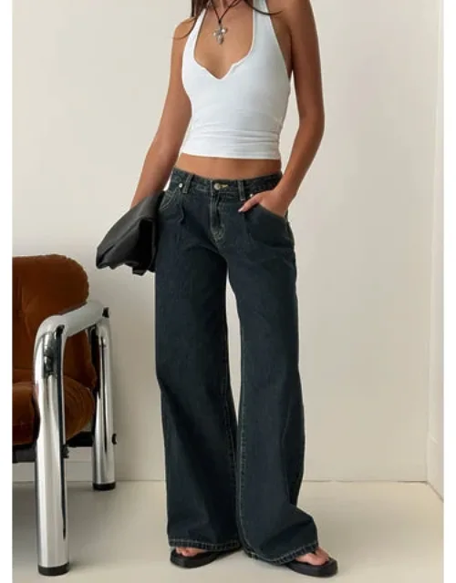 Supercut Low Rise Baggy Pleat Jeans