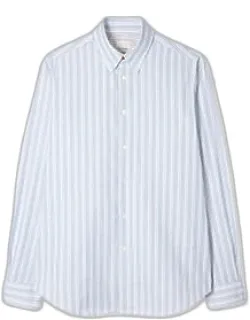 Classic-fit Stripe Cotton Button-down Shirt