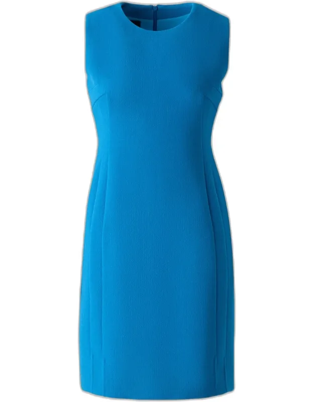 Wool Crepe Sheath Dress